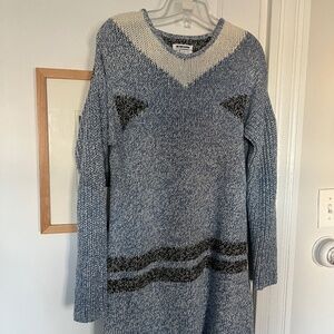 One Teaspoon Women's Long Sleeve Knit Sweater Dress - Snow Drift Blue - XS